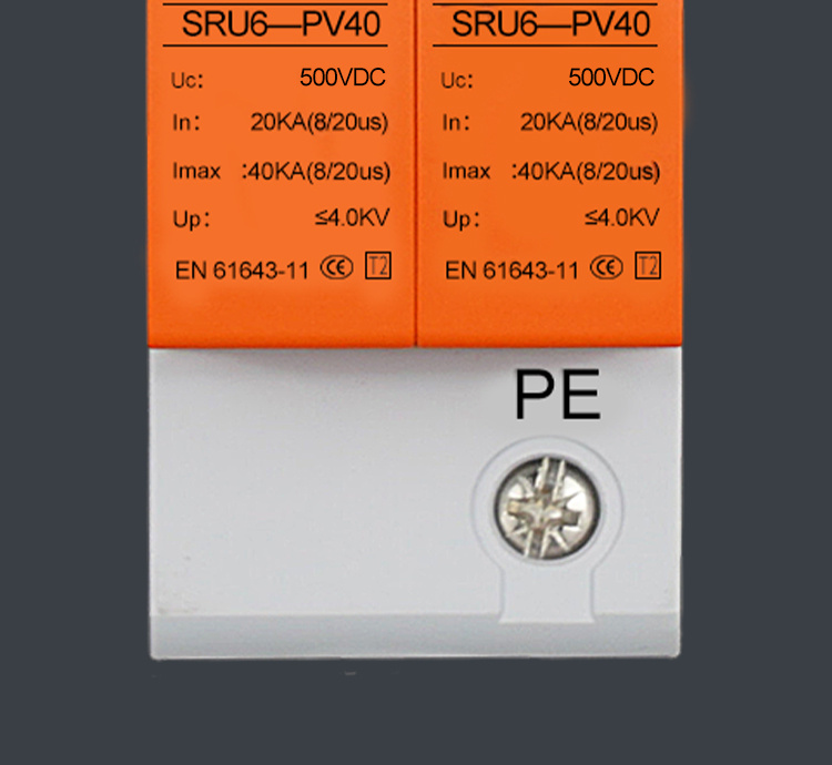 2P 500VDC T2 40kA Surge Protective Device 20kA SPD09