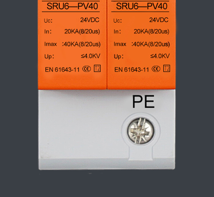 2P 24VDC T2 40kA Surge Protective Device09