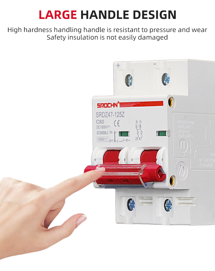 Bipolar MCB 125ADCminiature Photovoltaic Circuit Breaker (6)