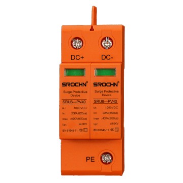 2P 1000VDC T2 40kA Orange Surge Protective Device 20kA SPD for UltraHigh Voltage DC Systems