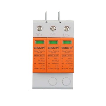 3P 1000VDC T2 40kA Surge Protective Device 20kA SPD for High Voltage DC System Lightning Protection