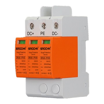 3P 500VDC T2 Surge Protective Device 40kA 20kA SPD for Lightning Protection in DC Systems