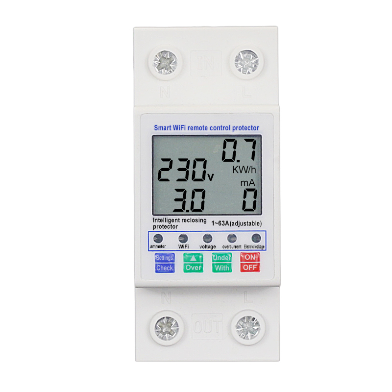 WiFi Intelligent Overvoltage and Undervoltage 2P63A Leakage Protection Switch (1).jpg