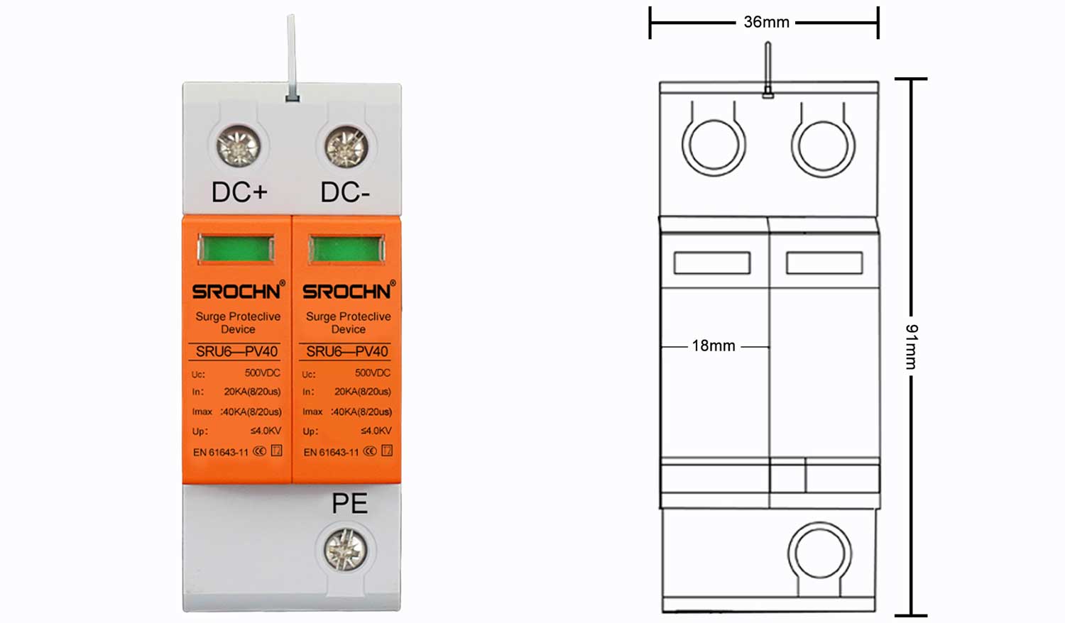 SPD-Solar-Photovoltaic-DC500V-Surge-Lightning-Protection-Device3